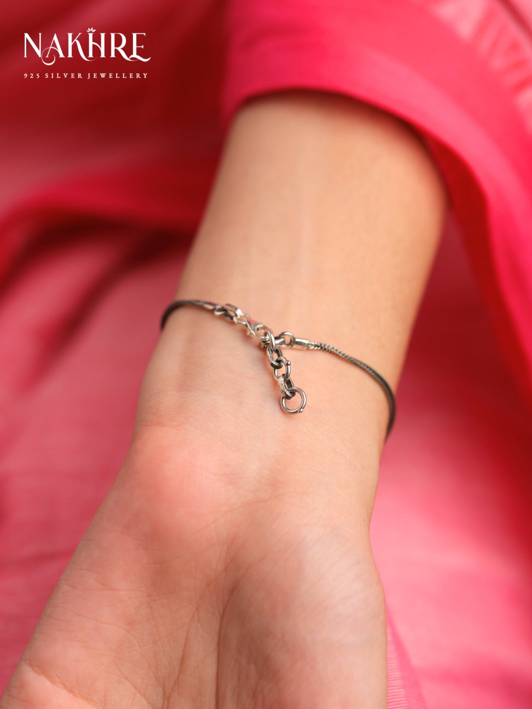 Pear Drop Silver Kada
