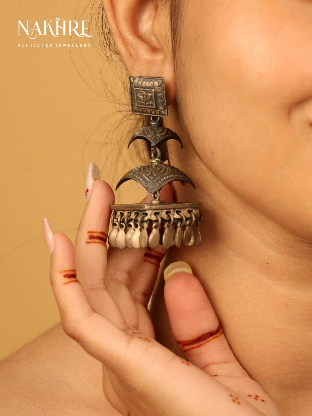 MAYA OXIDISED JHUMKE