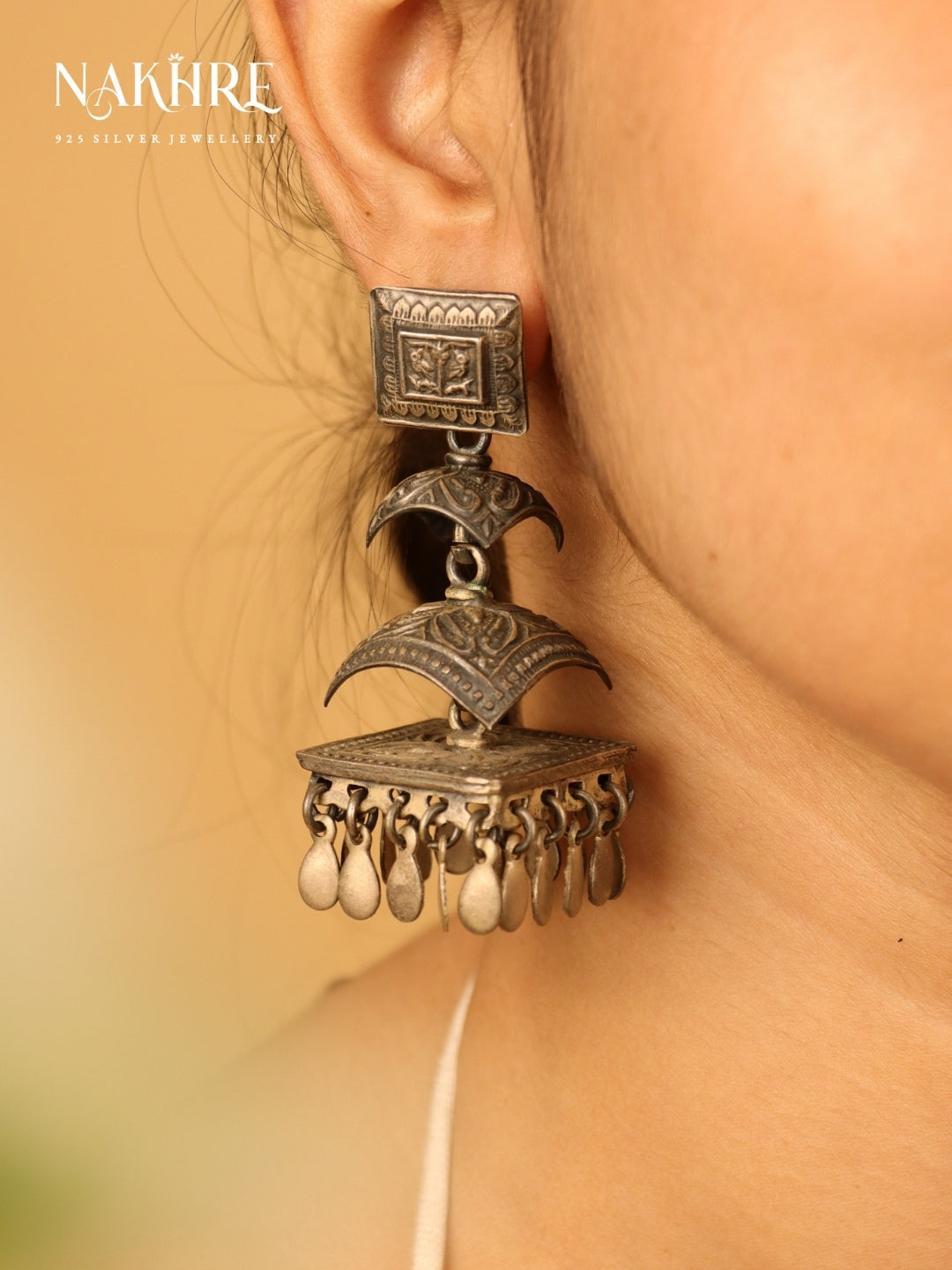 MAYA OXIDISED JHUMKE