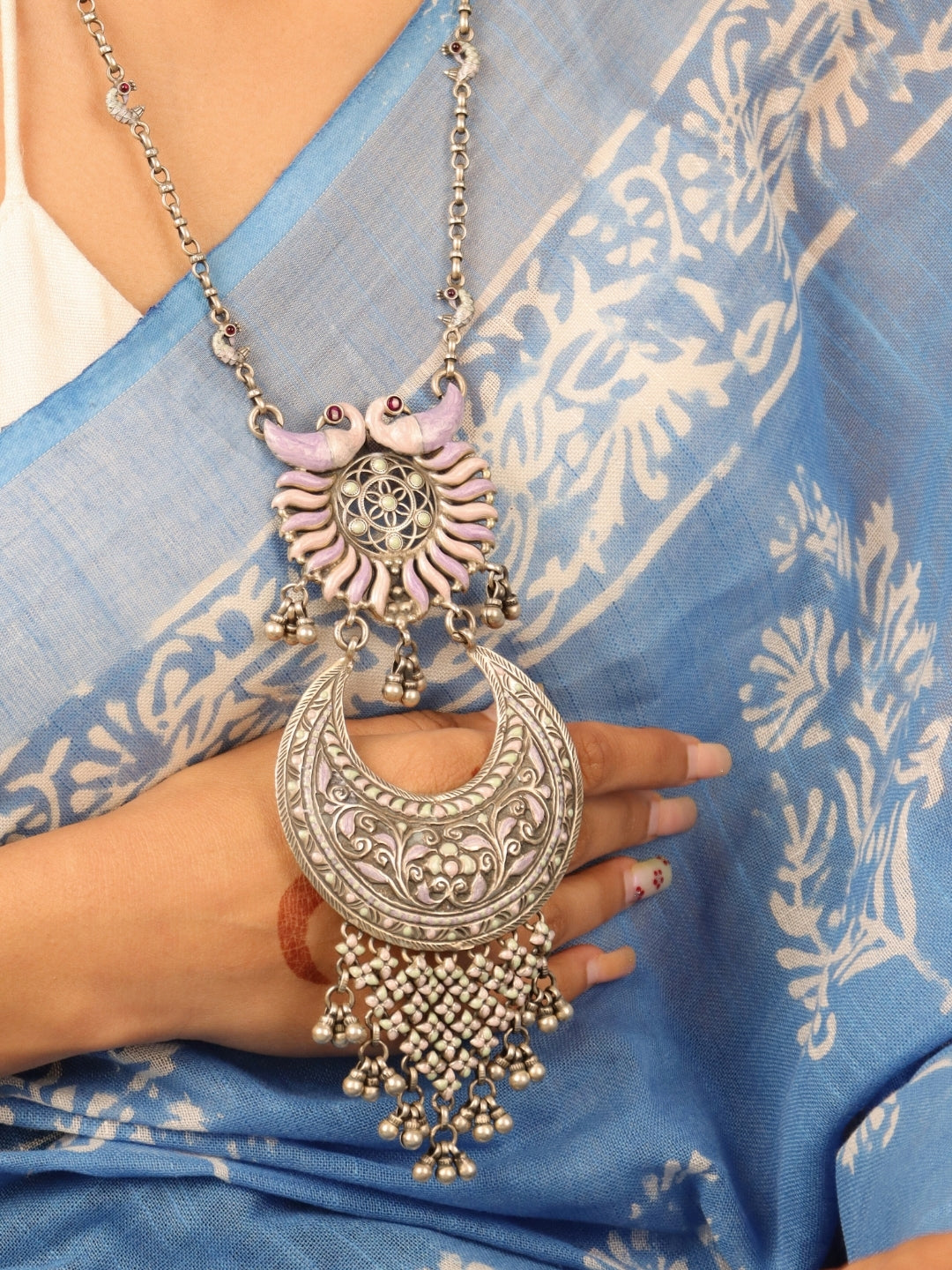 MIRA SILVER OXIDISED SET