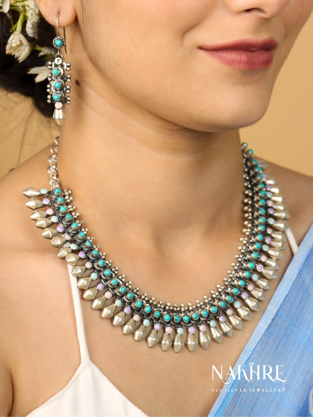 Mira Meenakari Silverset