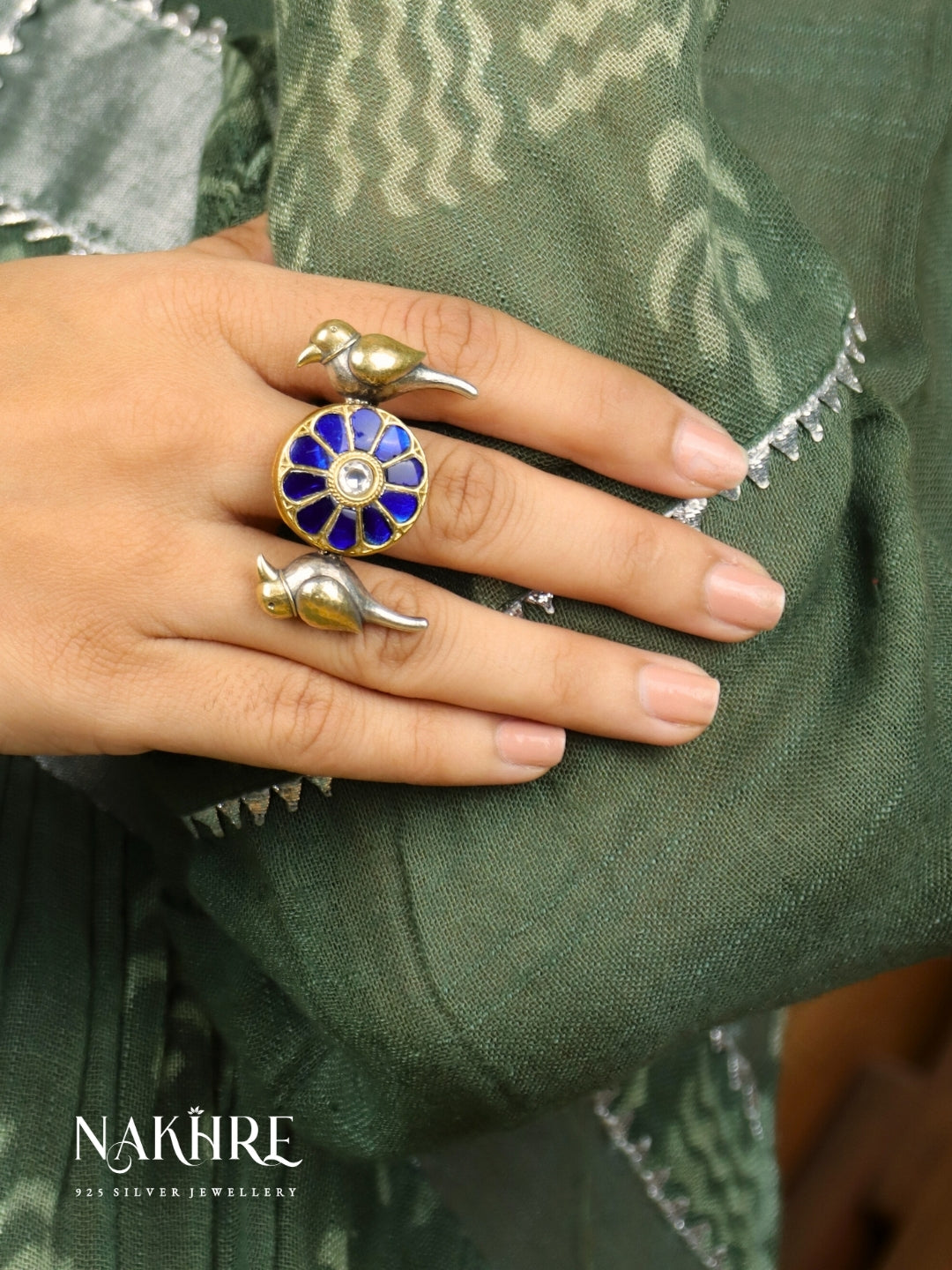 Silver Pakshi Ring