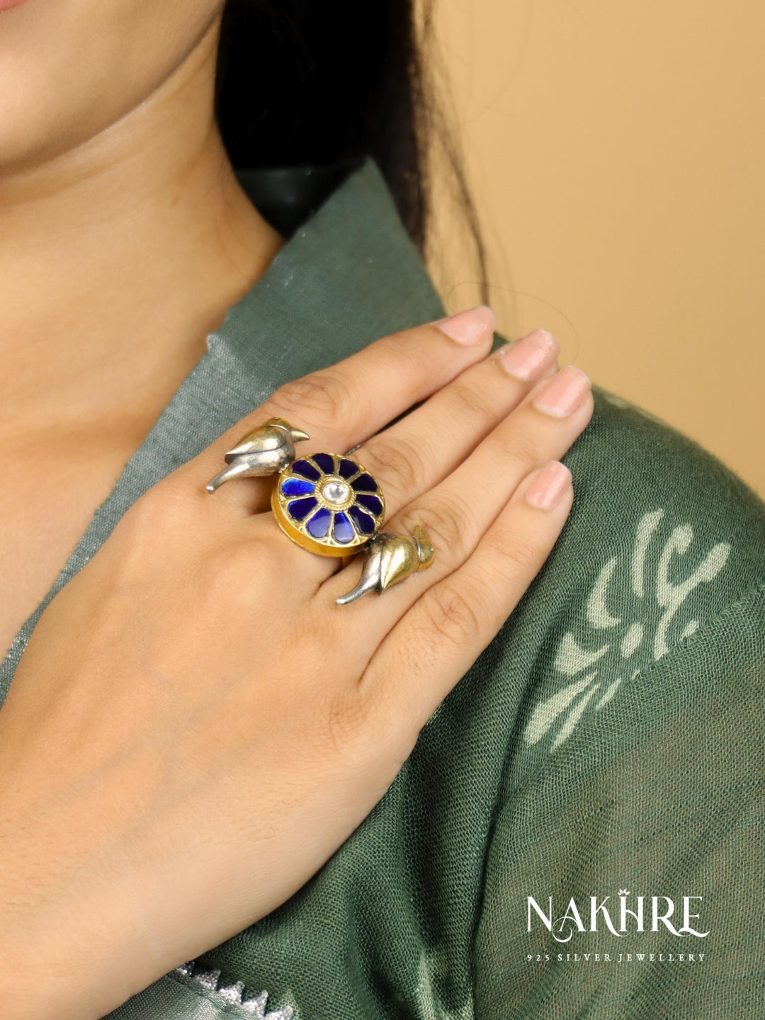 Silver Pakshi Ring