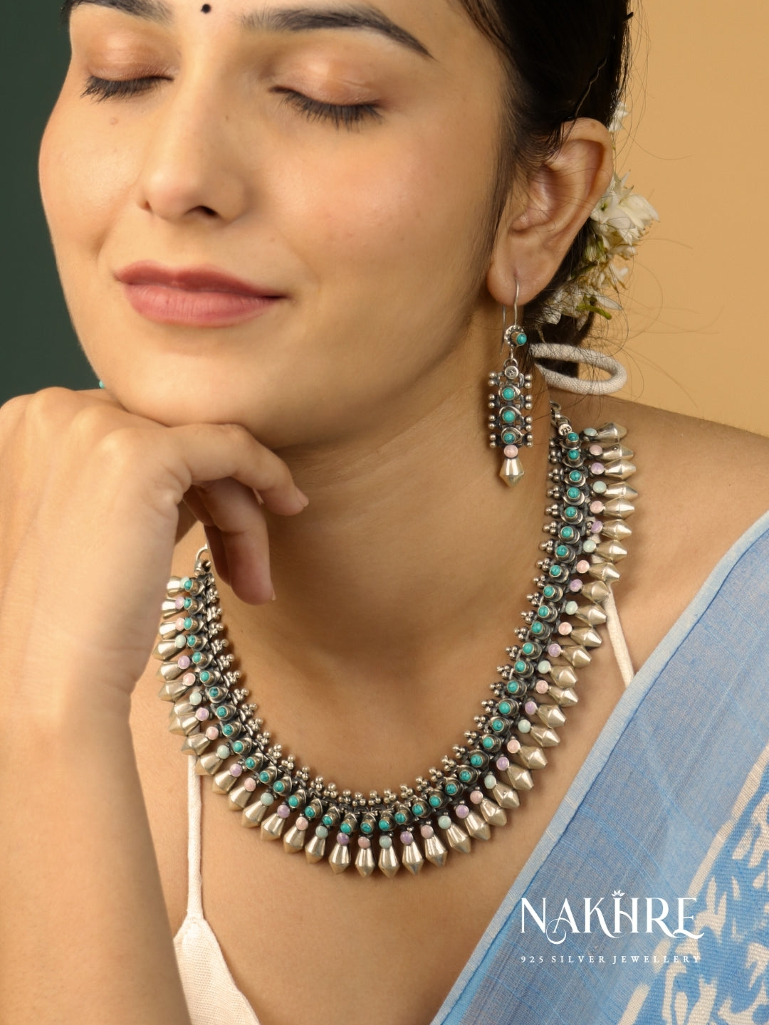 Mira Meenakari Silverset