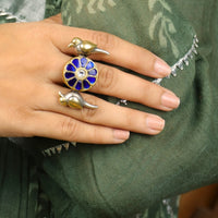 Silver Pakshi Ring