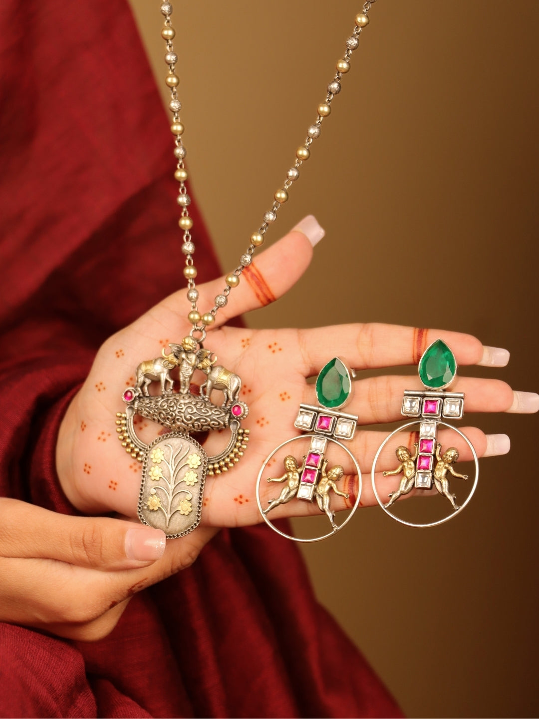 NAZAAKAT PHOOL NECKLACE SET